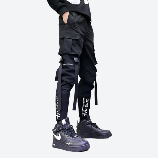 Streetwear Strap Detail Cargo Pants