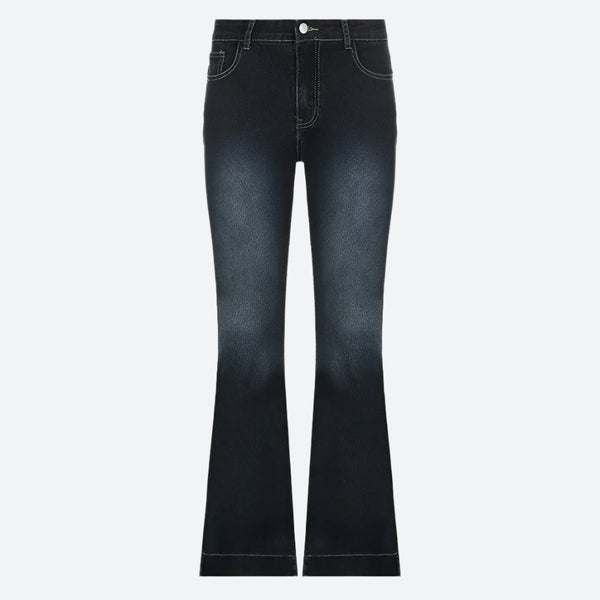 Stretch Flare High-Waisted Denim Jeans