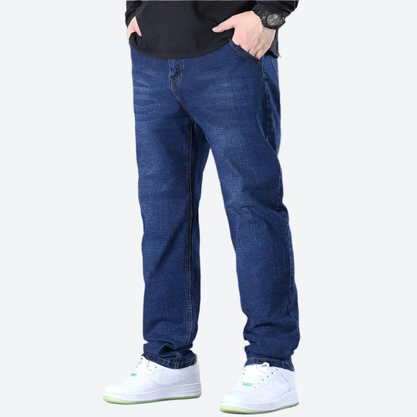 Stretch High-Rise Wide-Leg Jeans