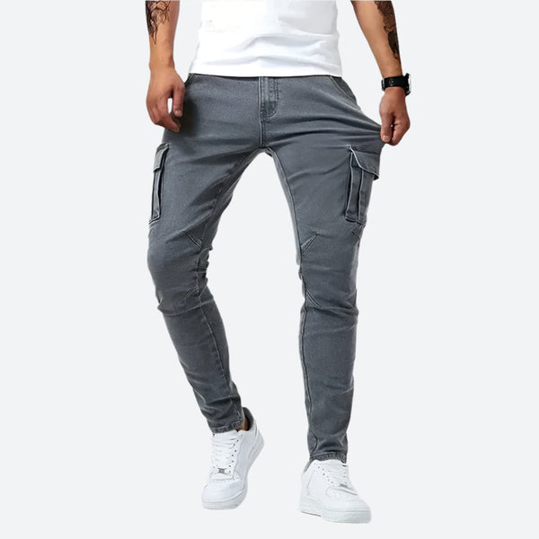 Stretch Slim-Fit Cargo Utility Pants