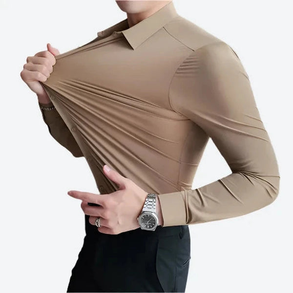 Stretchable Long Sleeve Formal Dress Shirts