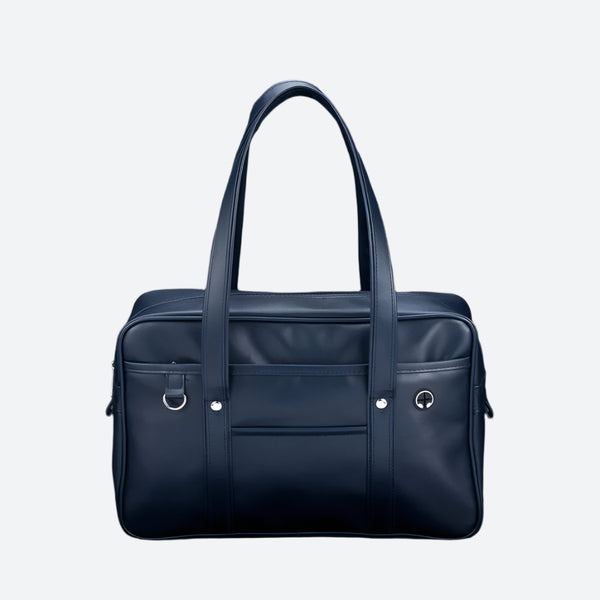 Structured Faux Leather Laptop Tote Bags