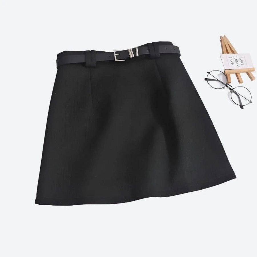 Stylish A-Line Belted Skirts