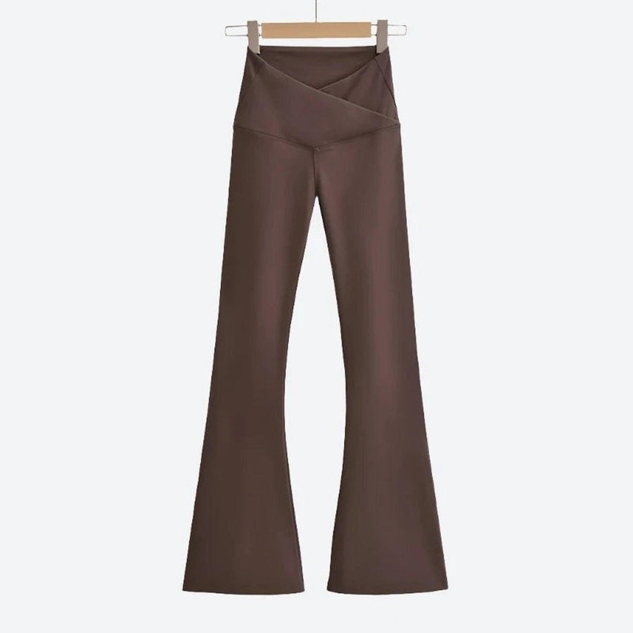 Stylish High-Waist Flare Leg Pants