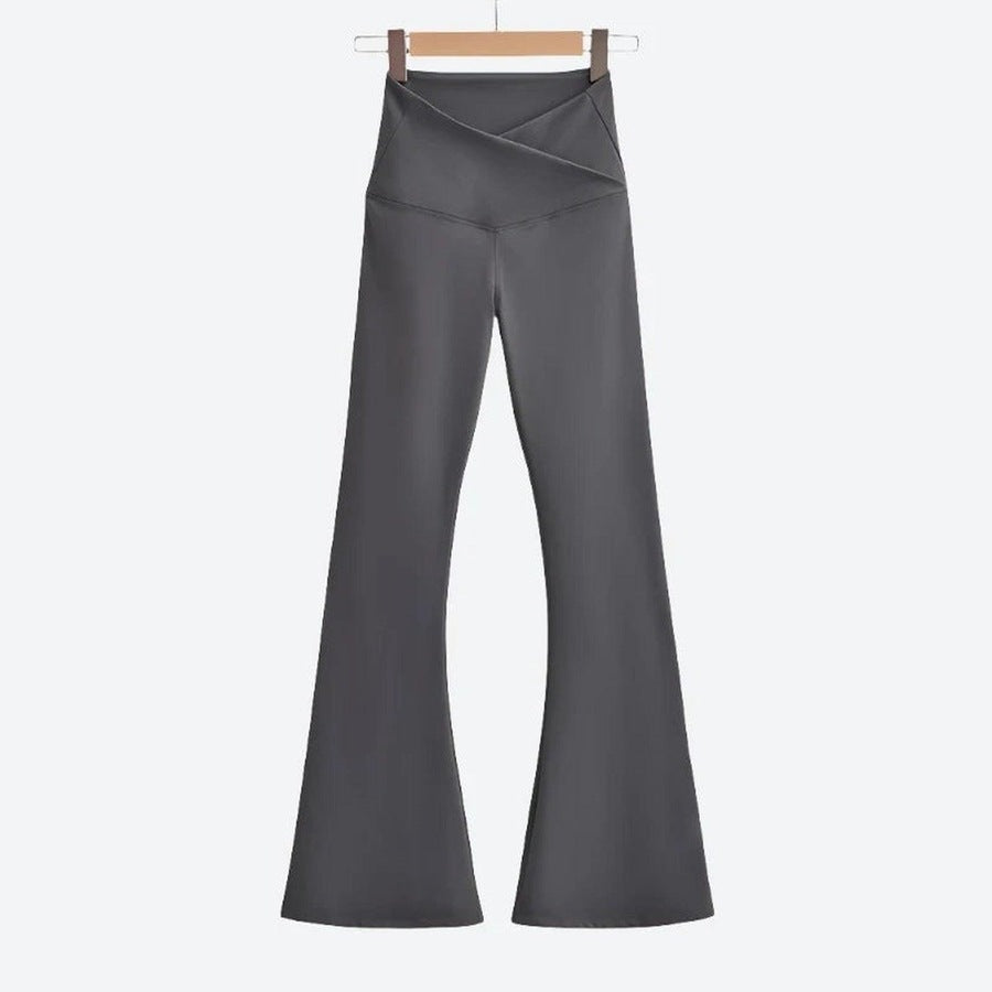 Stylish High-Waist Flare Leg Pants
