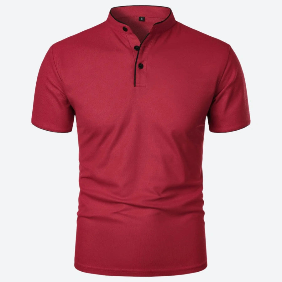 Stylish Mandarin Collar Polo Shirts