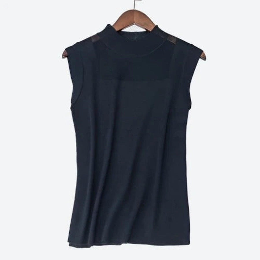 Stylish Sleeveless High-Neck Tops