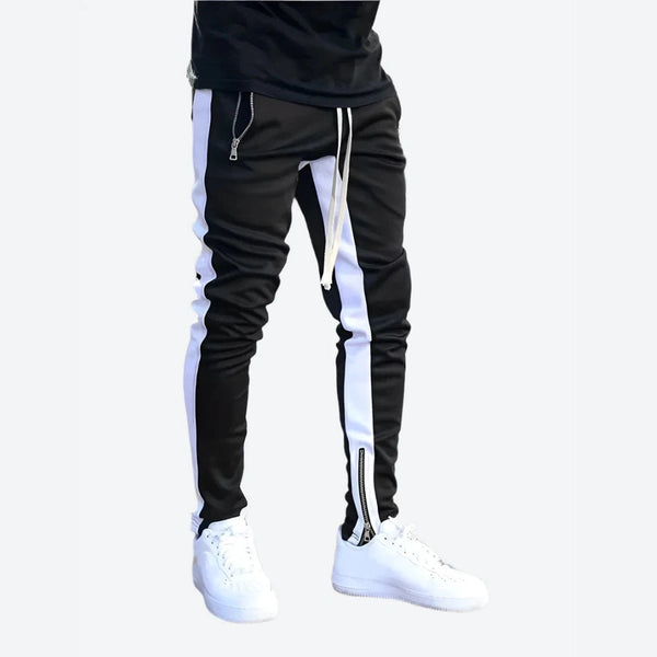 Stylish Zipper Accent Track Pants