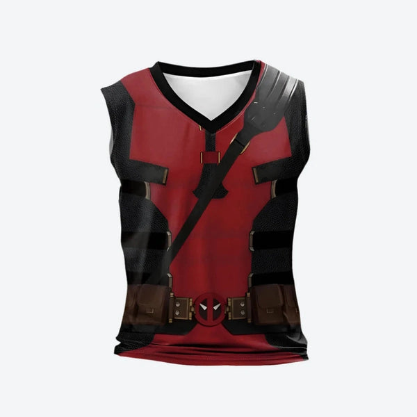 Superhero-Inspired Graphic Sleeveless Tank Tops