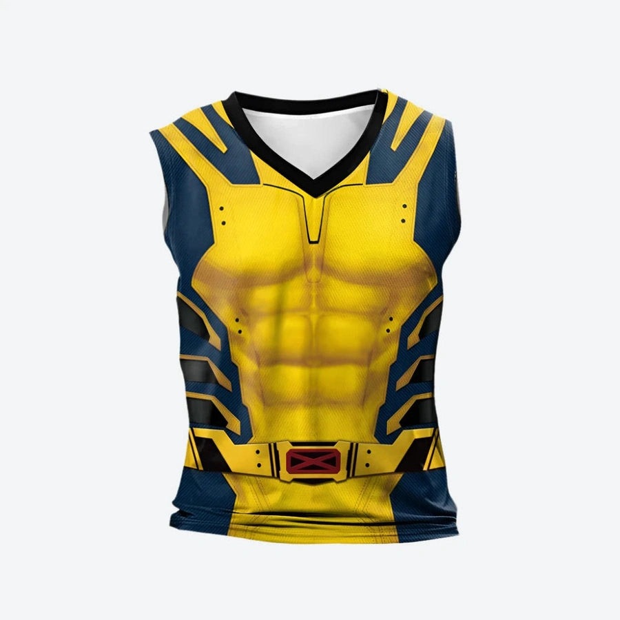 Superhero-Inspired Graphic Sleeveless Tank Tops