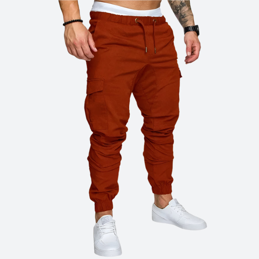 Tapered Drawstring Cargo Joggers