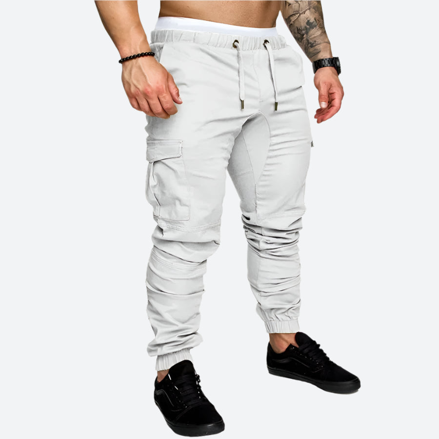 Tapered Drawstring Cargo Joggers