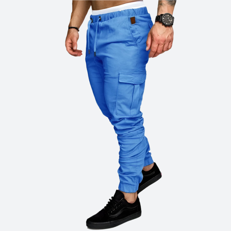 Tapered Drawstring Cargo Joggers