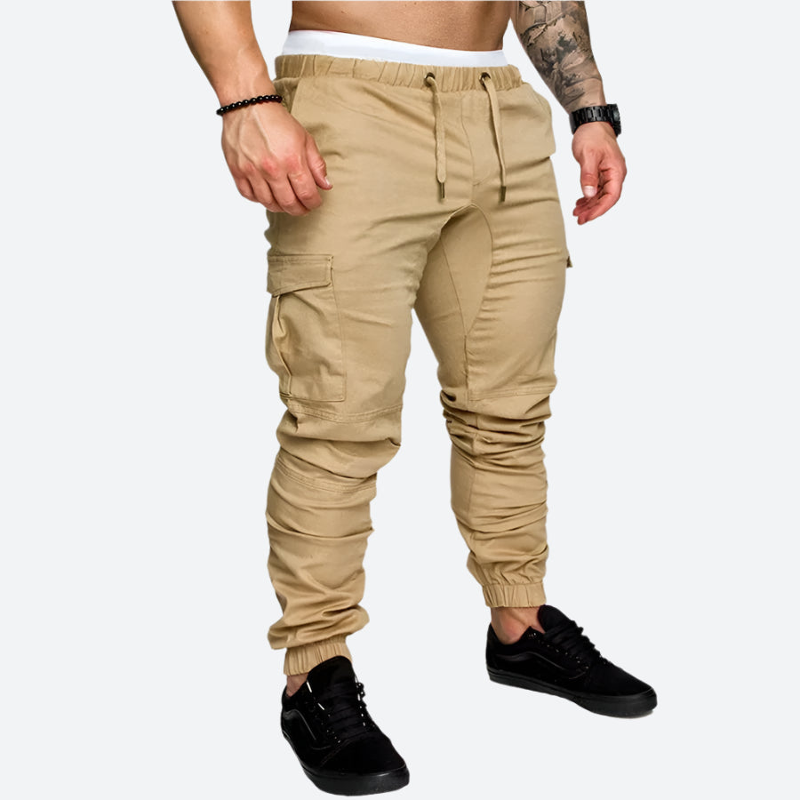 Tapered Drawstring Cargo Joggers