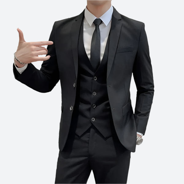 Three-Piece Slim-Fit Formal Suit Sets