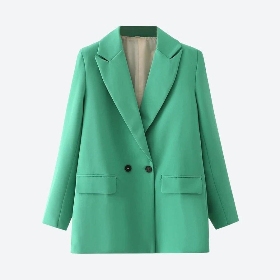 Timeless Double-Breasted Blazer Jackets