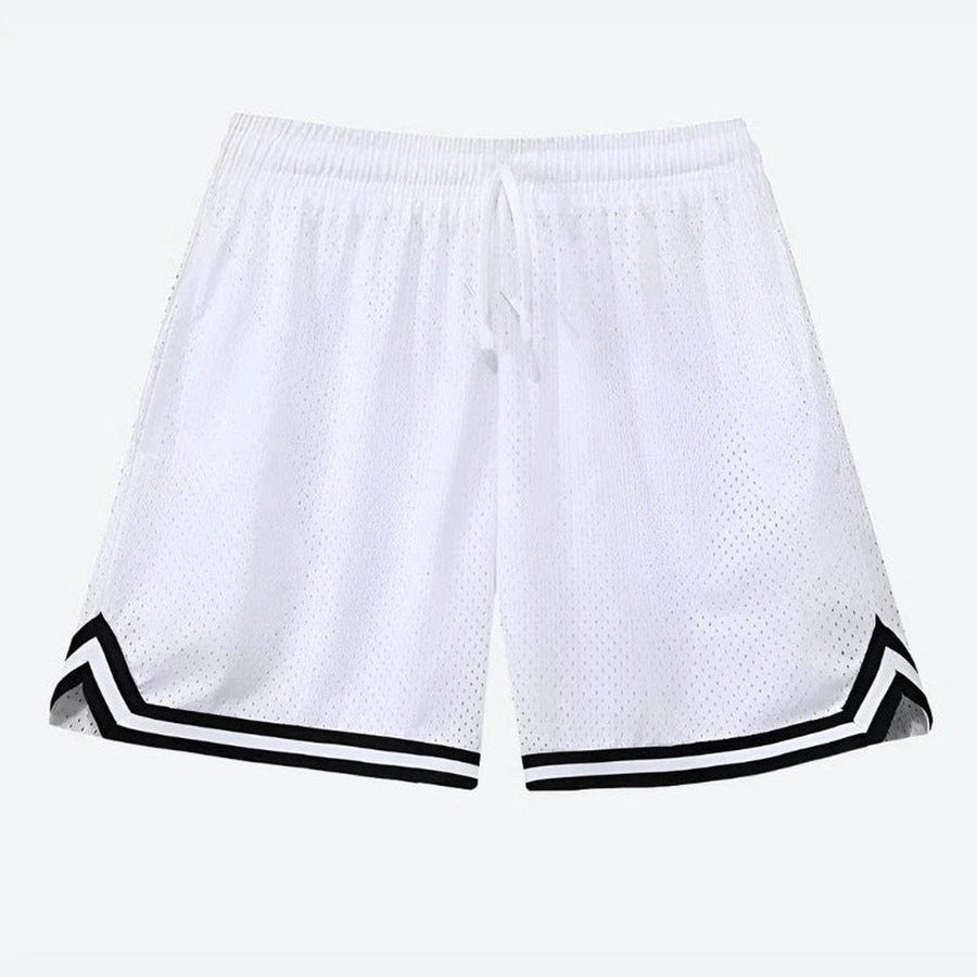 Trendy Two-Layer Basketball Mesh Shorts