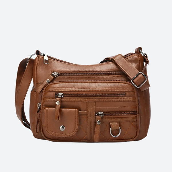Utility Multi-Pocket Faux Leather Shoulder Bags