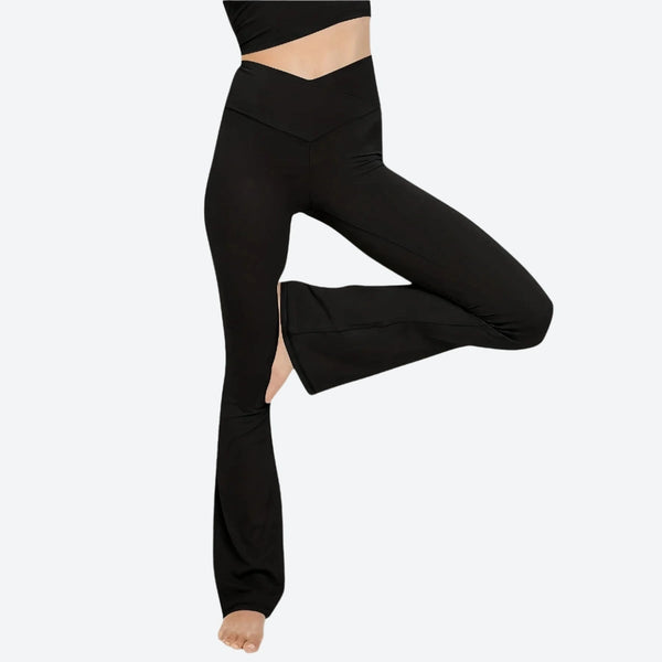V-Waist Flared Stretch Yoga Leggings