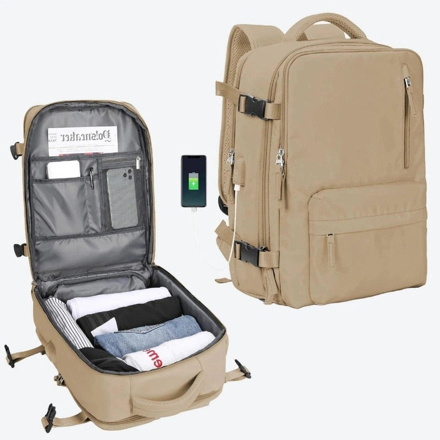 Versatile Expandable Multi-Compartment Backpacks
