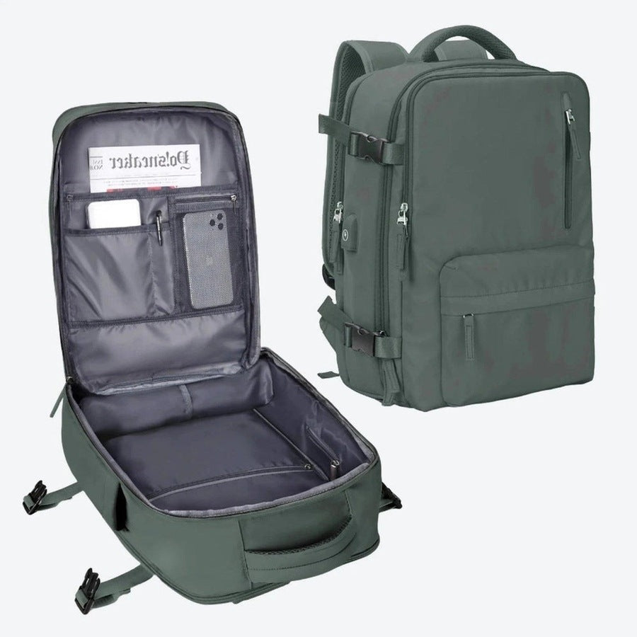 Versatile Expandable Multi-Compartment Backpacks