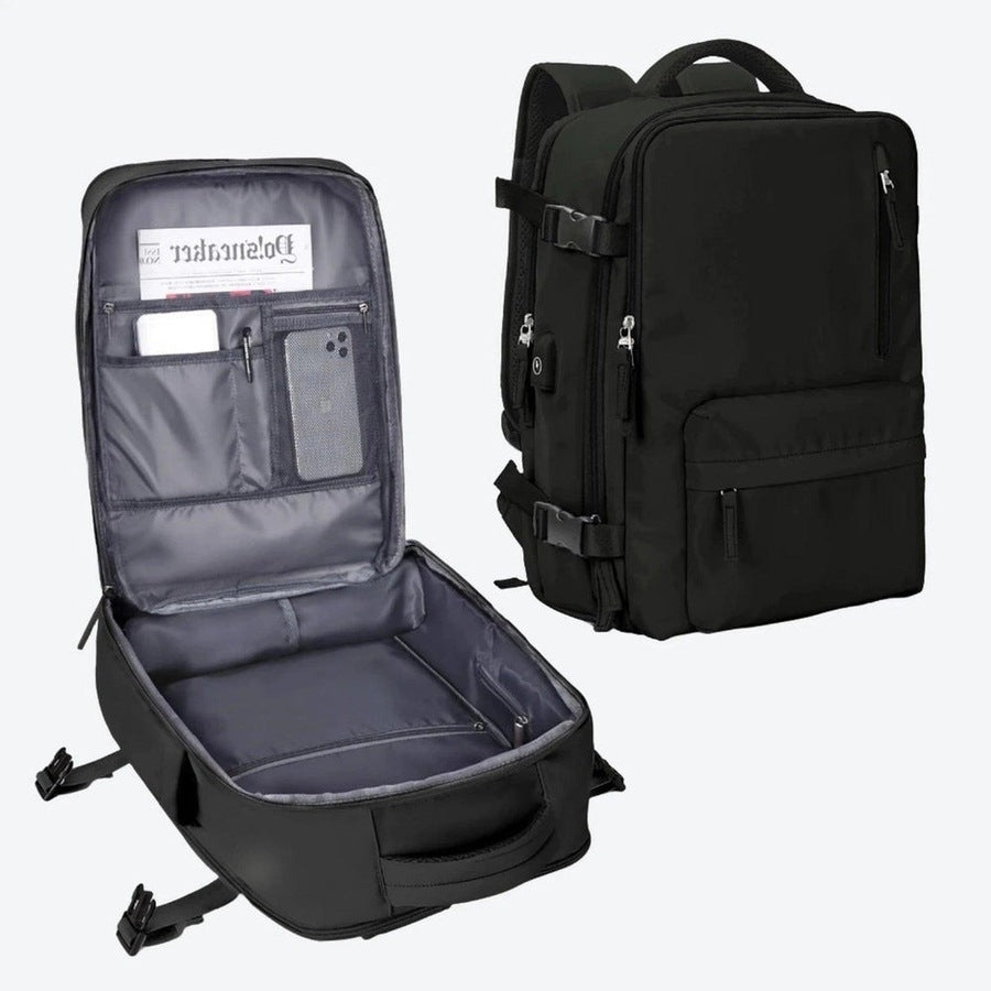 Versatile Expandable Multi-Compartment Backpacks