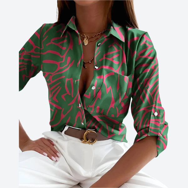 Vibrant Printed Button-Down Shirts