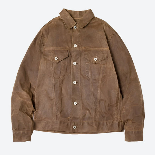 Vintage Button-Up Leather Jackets