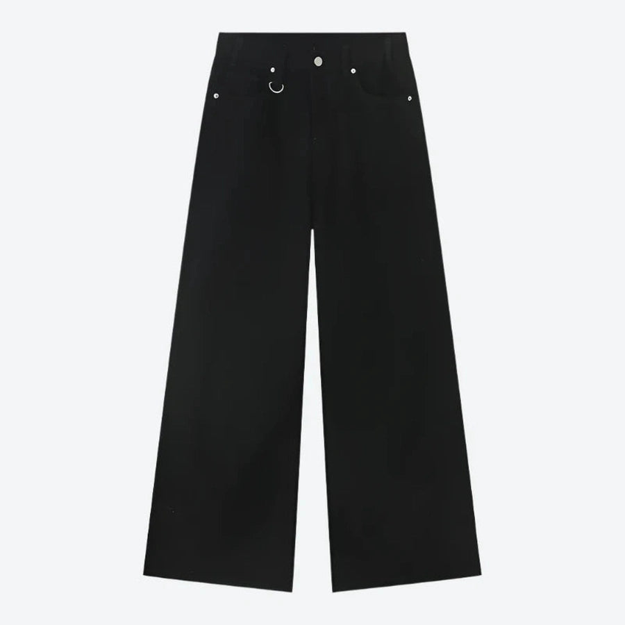 Vintage Wide-Leg High-Waist Denim Jeans