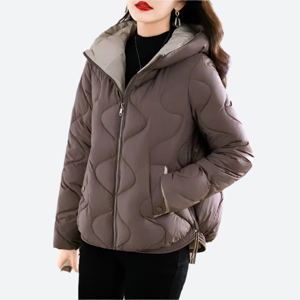 Warm Hooded Zip-Up Puffer Jackets