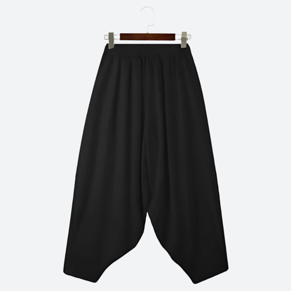 Wide-Leg Drop-Crotch Lounge Pants