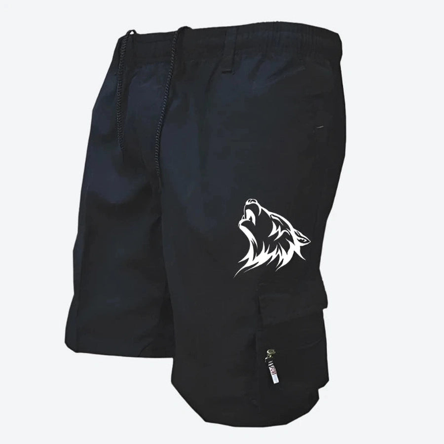 Wild Graphic Cargo Pocket Shorts