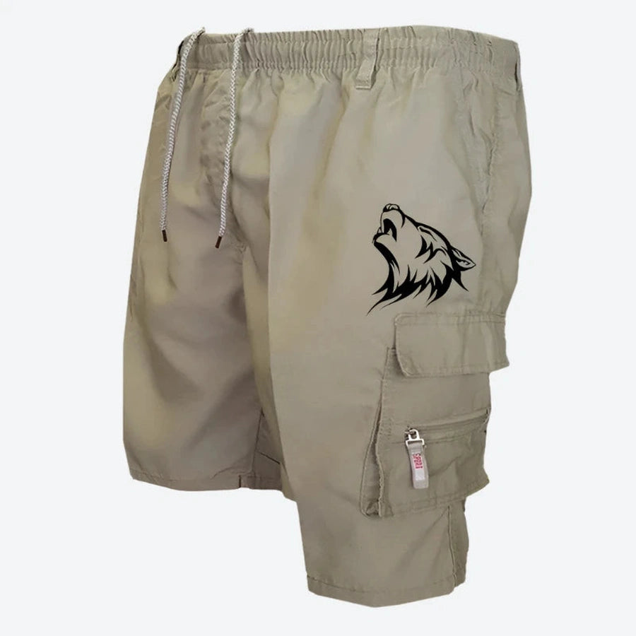 Wild Graphic Cargo Pocket Shorts