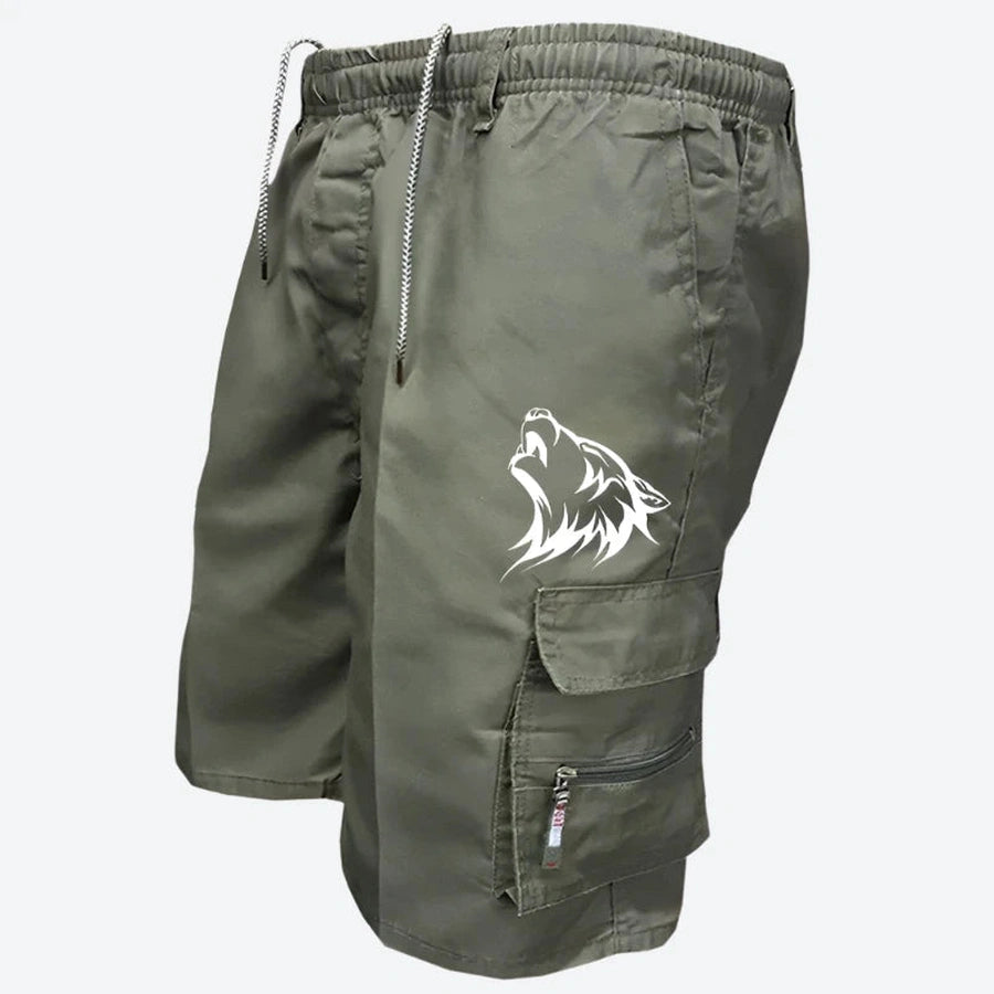 Wild Graphic Cargo Pocket Shorts