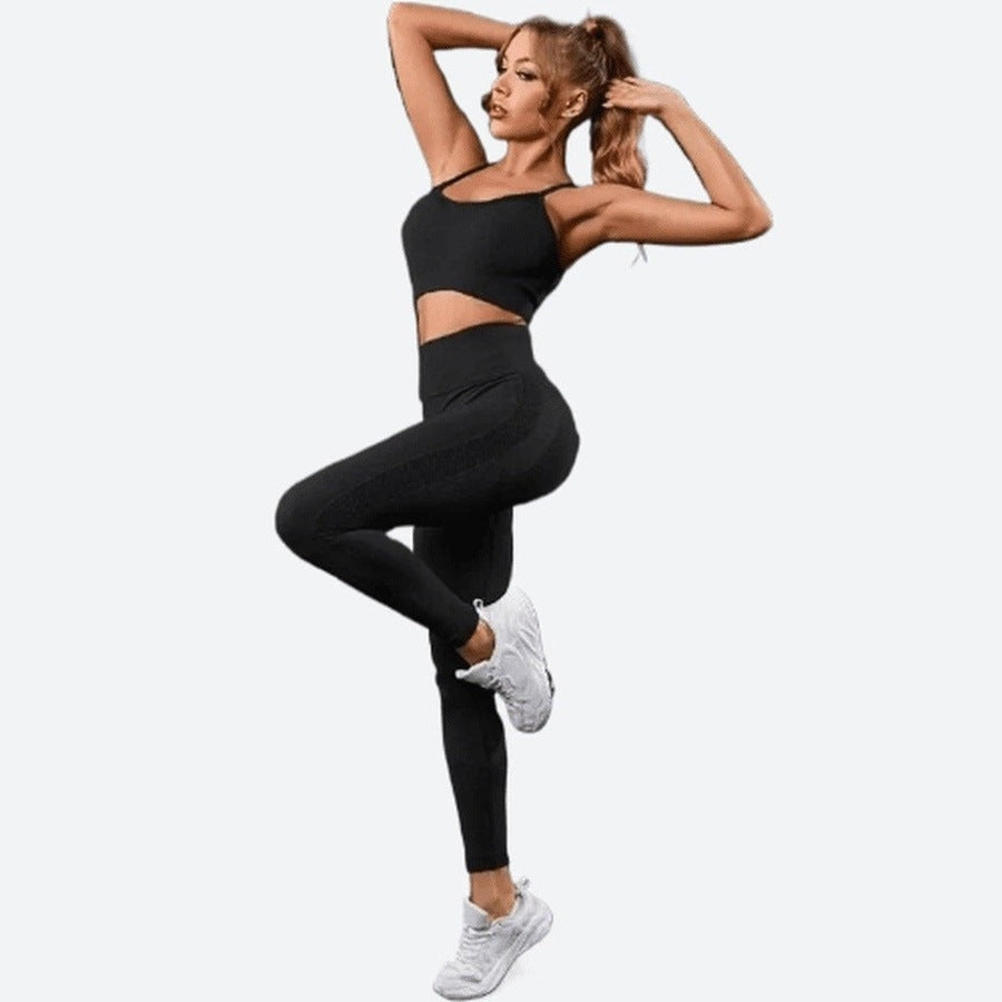 Comfortable High-Waist Sleeveless Leggings