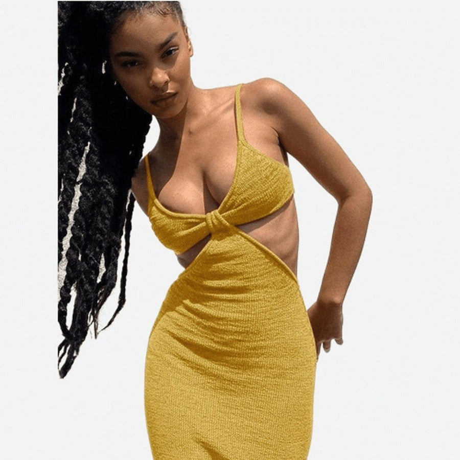 Elegant Cut-Out Spaghetti Strap Dresses