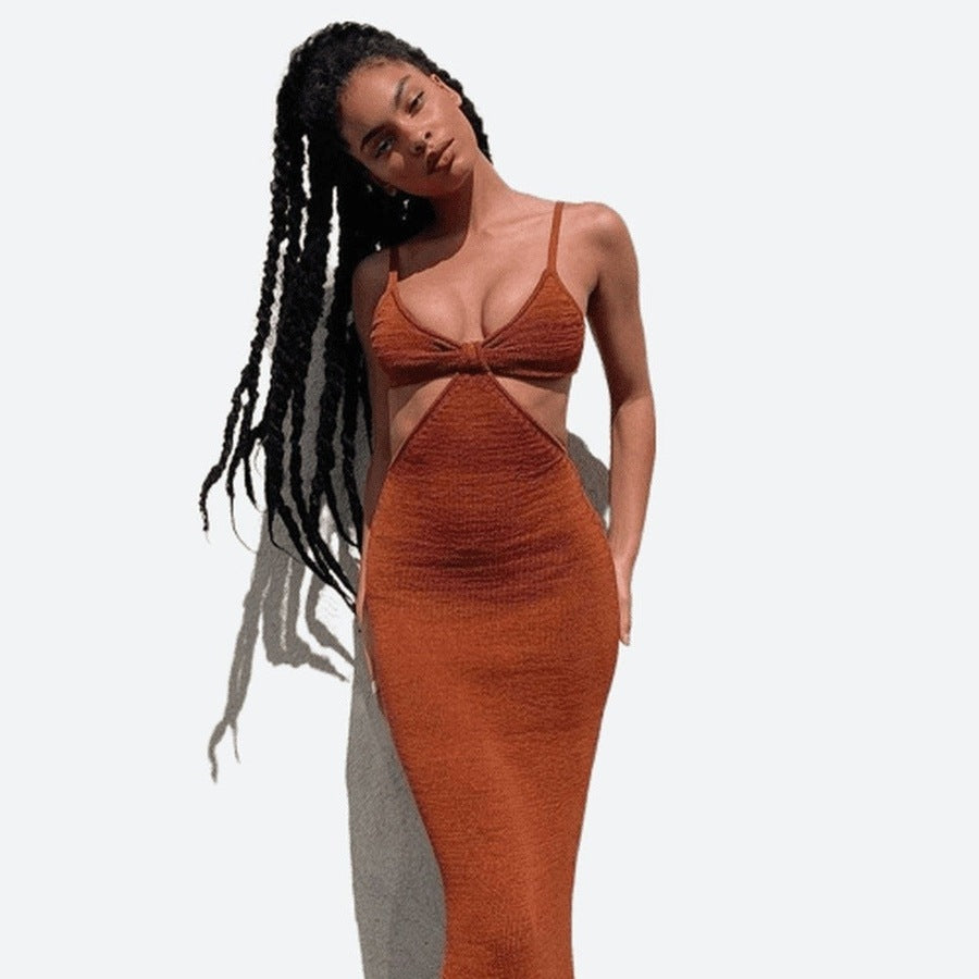 Elegant Cut-Out Spaghetti Strap Dresses