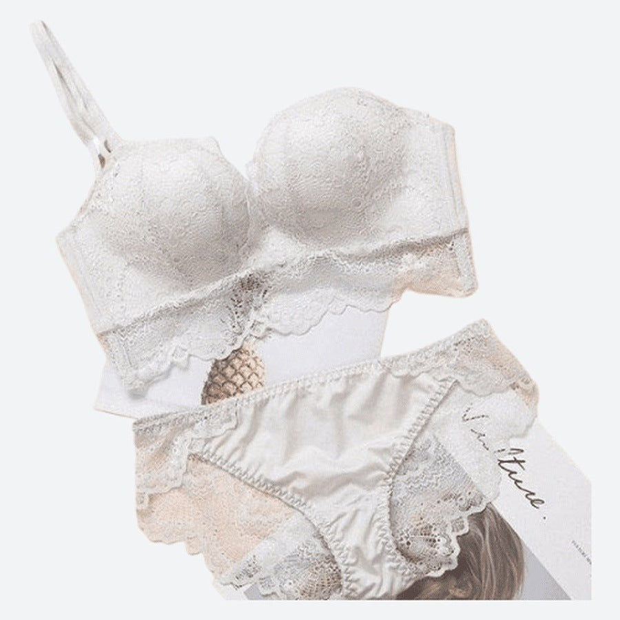 Elegant Lace Lingerie Bra and Panty Set