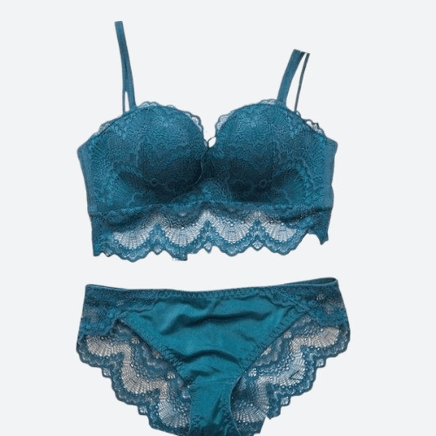Elegant Lace Lingerie Bra and Panty Set