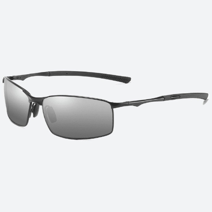 Polarised Rectangle Alloy Frame Sunglasses