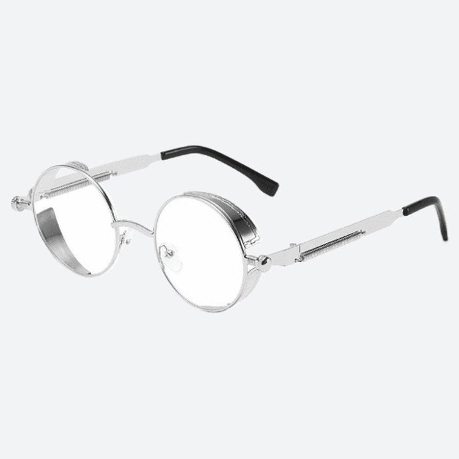 Punk Alloy Frame Round Sunglasses