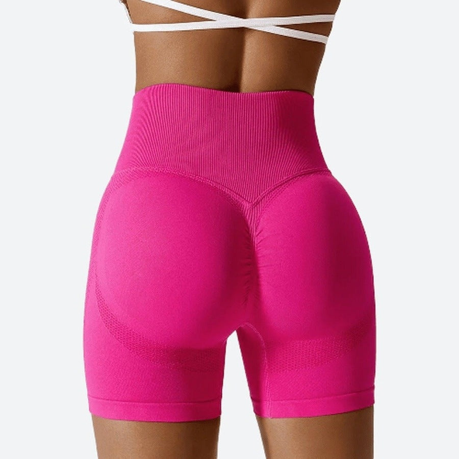 Seamless High-Waist Cycling Leggings Shorts