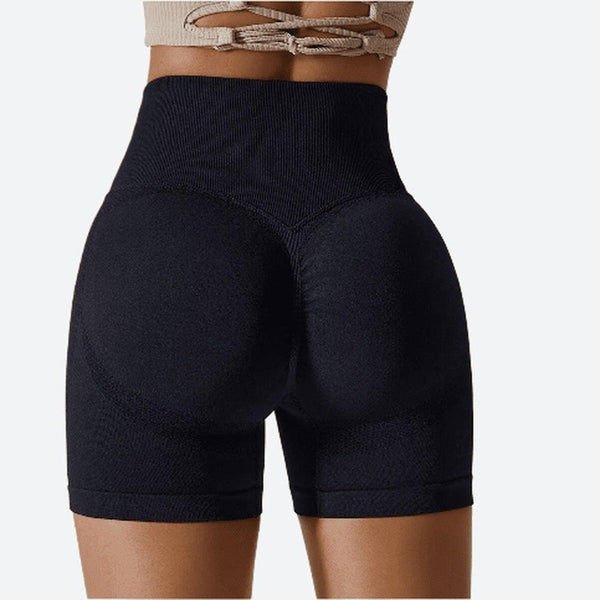 Seamless High-Waist Cycling Leggings Shorts