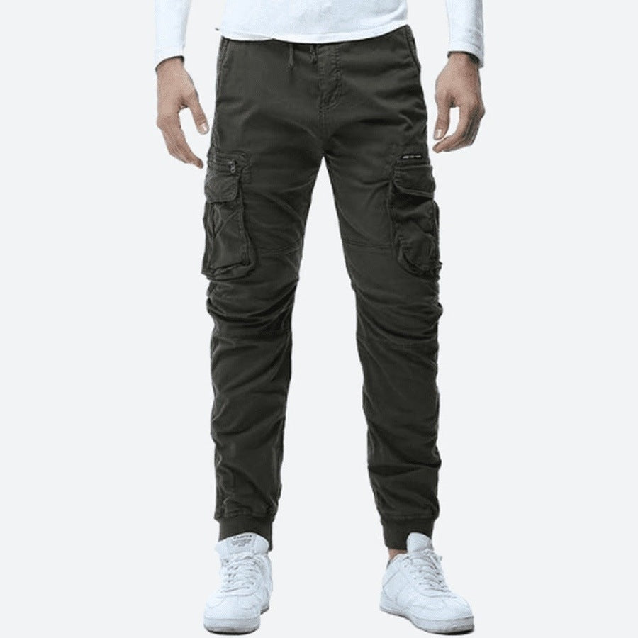 Slim-Fit Multi-Pocket Cargo Trousers