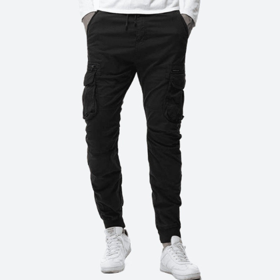 Slim-Fit Multi-Pocket Cargo Trousers
