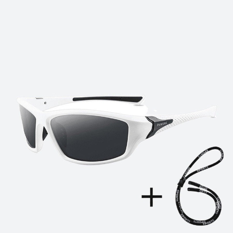 Sporty Polycarbonate Rectangle Mirror Sunglasses