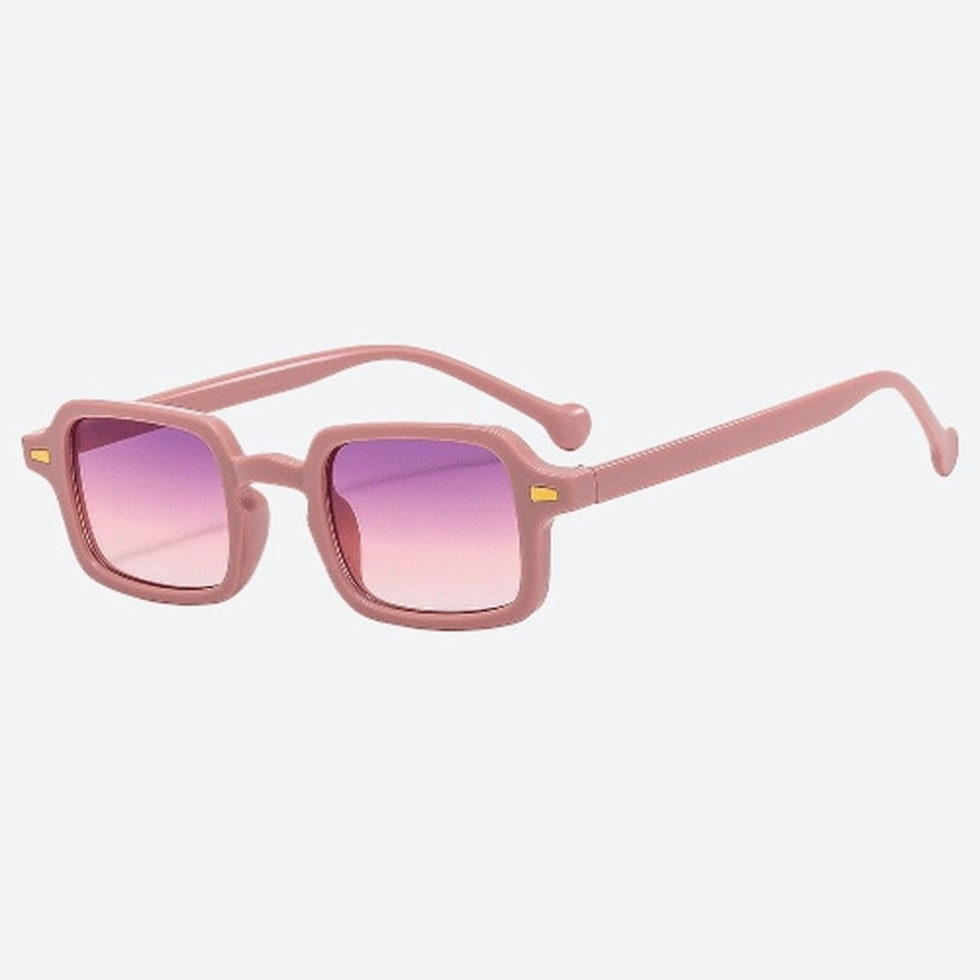 Square Plastic Lens Retro Sunglasses