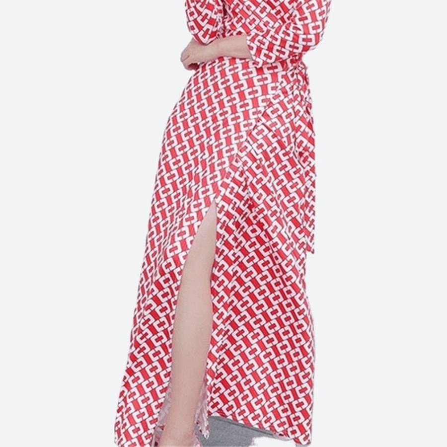 Stylish Three-Quarter Sleeve Wrap Dresses